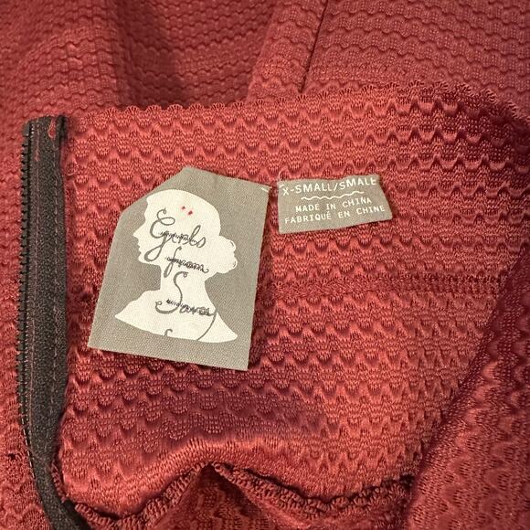 NEW Anthropologie Girls From Savoy Full Pleat Structure Ponte Skirt XS Small - Picture 5 of 7